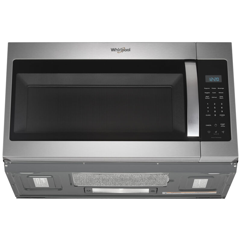 Whirlpool 30 in. 1.9 cu. ft. 1000W Over-the-Range Microwave with 300 CFM & Sensor Cooking - Stainless Steel, , hires