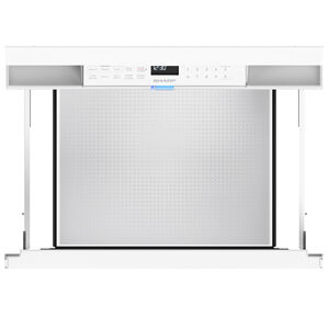 Sharp 24 in. 1.2 cu. ft. 950W Smart Drawer Microwave with Sensor Cooking - White, , hires