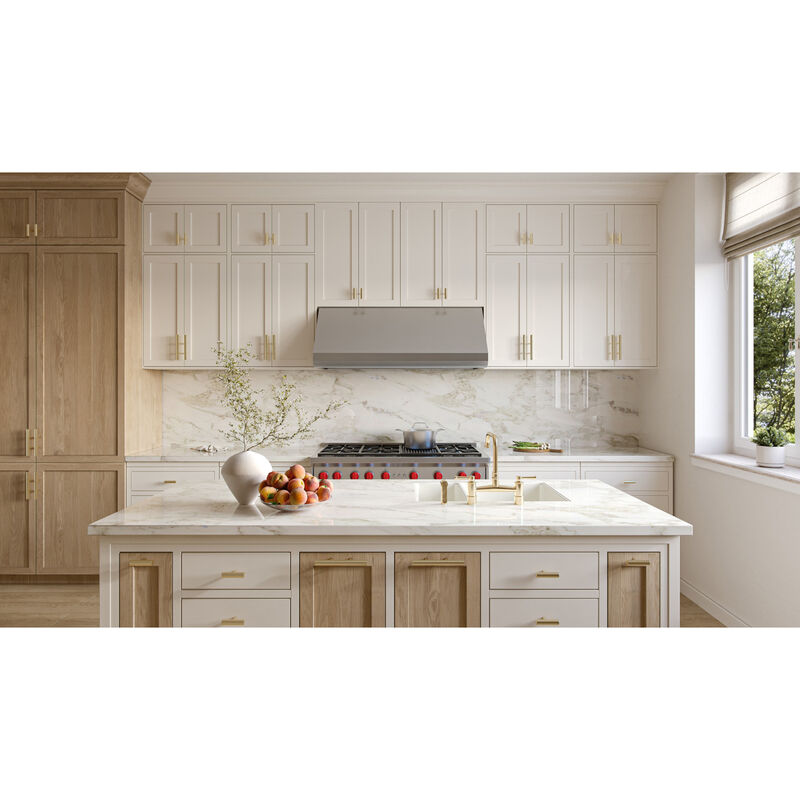 Broan Elite E60000 Series 48 in. Convertible Canopy Pro Style Range Hood with 1260 CFM, 4 Fan Speeds & 3 LED Lights - Stainless Steel, , hires