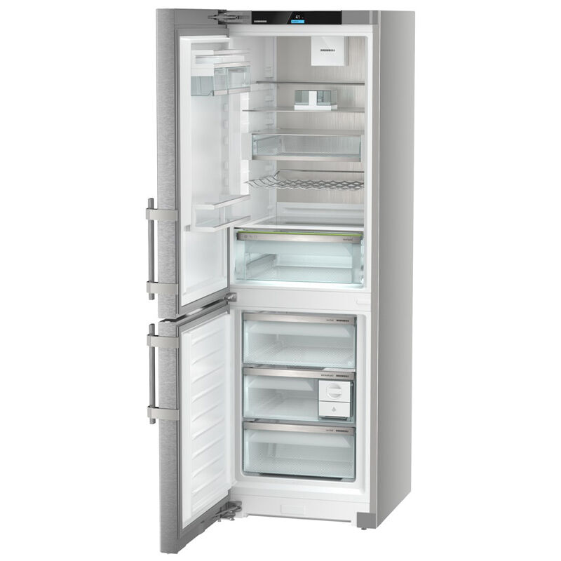Liebherr Prime Series 24 in. 11.4 cu. ft. Left-Hinged Counter Depth Bottom Freezer Refrigerator - Stainless Steel, , hires