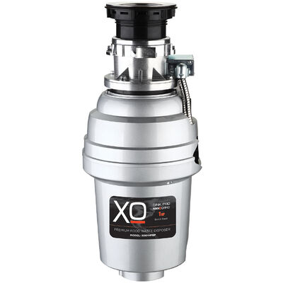 XO 1 HP Batch Feed Waste Disposer with QuickKonnect Mount, 2500 RPM, Anti-Jam & Noise Reducing Insulation - Stainless Steel | XOD1HPBF