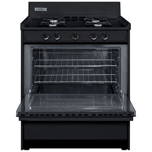 Summit 30 in. 3.7 cu. ft. Gas Range with Open Burners - Black, , hires