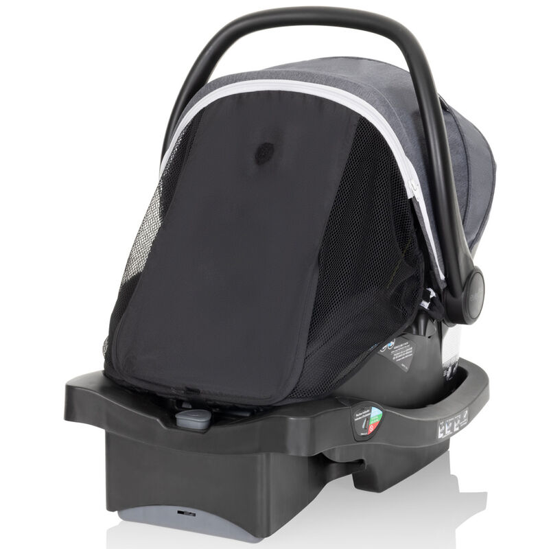 Evenflo Pivot Vizor Travel System with LiteMax Infant Car Seat Chasse