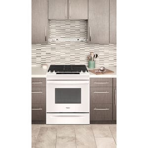Whirlpool 30 in. 5 cu. ft. Slide-In Gas Range with 4 Sealed Burners - White, White, hires