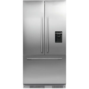 Fisher & Paykel Series-7 Integrated 36 in. 17.0 cu. ft. Built-In Counter Depth French Door Refrigerator with Water Dispenser - Custom Panel Ready, , hires