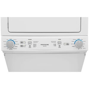 Frigidaire 27 in. Laundry Center with 3.9 cu. ft. Washer with 11 Wash Programs & 5.5 cu. ft. Electric Dryer with 10 Dryer Programs - White, , hires