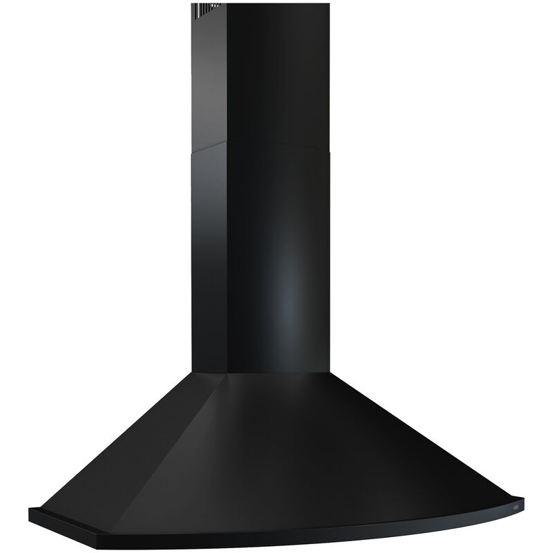Zephyr 30 in. Convertible Chimney Style Range Hood with 600 CFM, 5 Fan Speeds & 2 LED Lights - Black, , hires