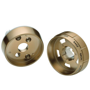 Wolf 30 in. Knob Bezel Kit for Dual Fuel Range - Brushed Brass, , hires