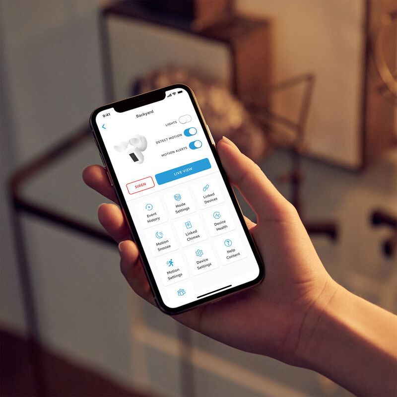 Ring Floodlight Cam Wired Plus with motion-activated 1080p HD video, White (2021 release), , hires