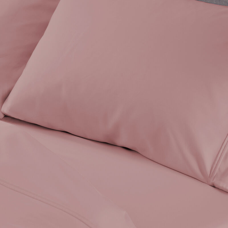 BEDGEAR Basic Twin Size Sheet Set (Ideal for Adj. Bases) - Blush, , hires