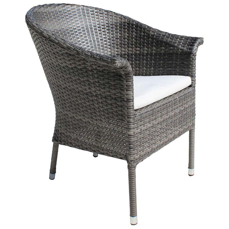 Pelican Reef Spectrum 5-Piece Woven Armchair Dining Set with Cushions - Gray, , hires