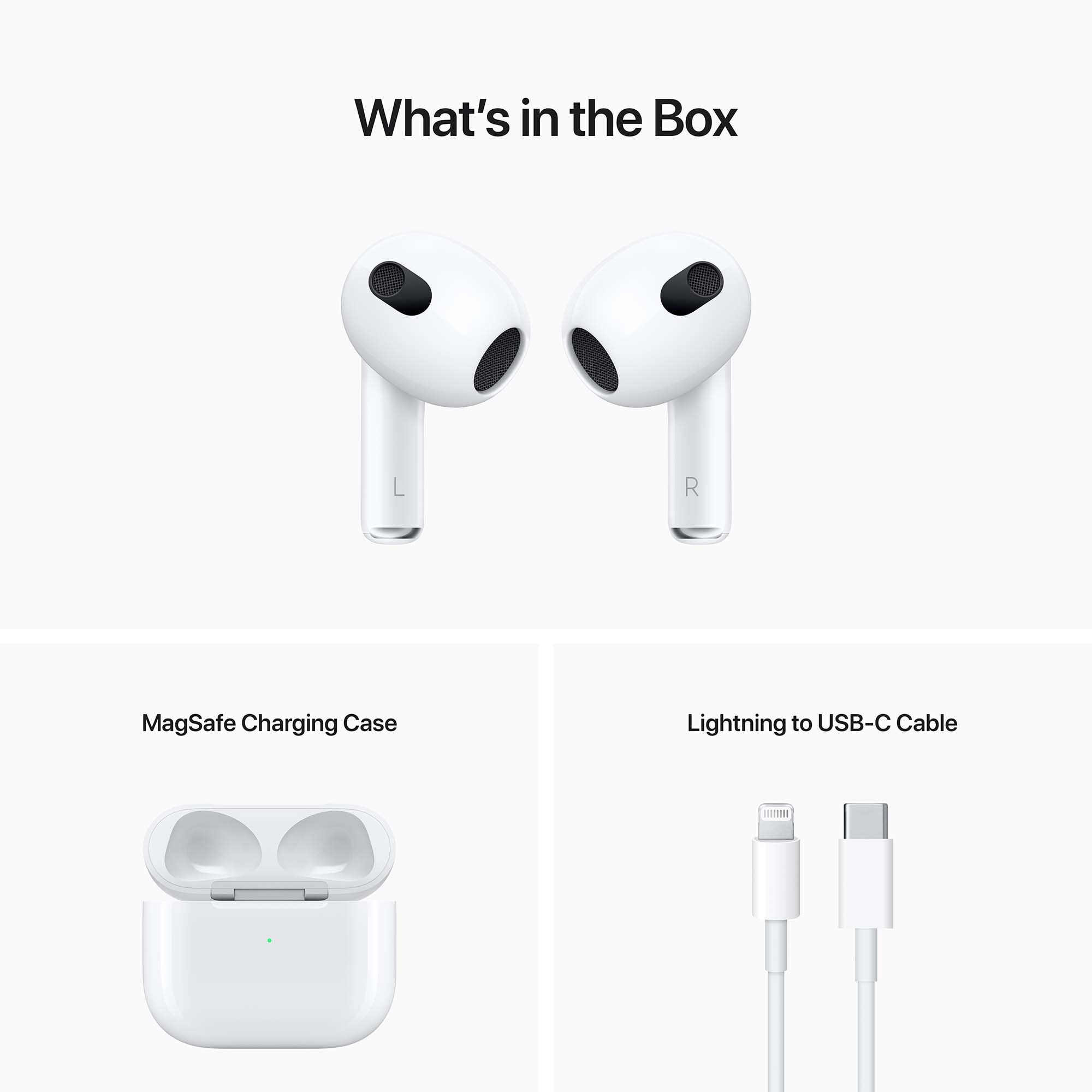 Apple - AirPods (3rd generation) with MagSafe Charging Case - White
