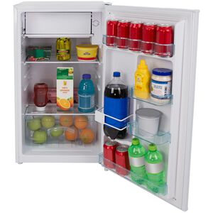 Avanti 19 in. 3.2 cu. ft. Mini Fridge with Freezer Compartment - White, White, hires