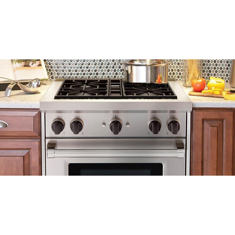 Wolf 30 in. 4.4 cu. ft. Oven Freestanding Gas Range with 4 Sealed