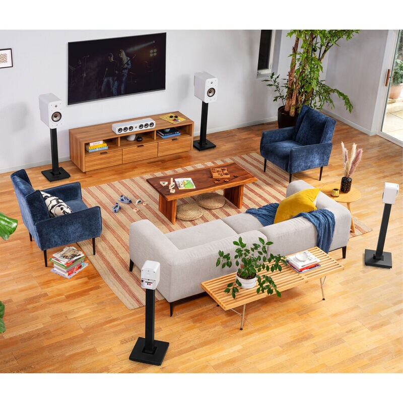 Polk Signature Elite ES10 High Quality Wall-Mountable Satellite Surround Speakers (Pair) - White, White, hires