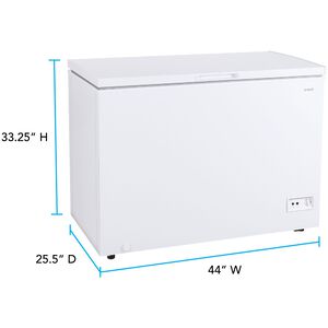 Avanti 44 in. 10.0 cu. ft. Garage-Ready Chest Freezer - White, , hires