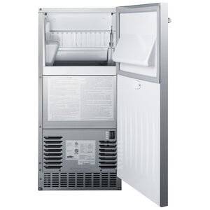 Summit 15 in. Built-In Undercounter Outdoor Commercial-Use Ice Maker with 26 lb. Ice Storage & Auto-Defrost - Stainless Steel, , hires
