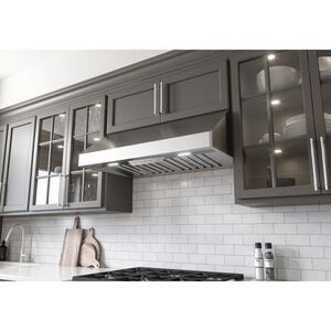 Zephyr Tempest 36 in. Convertible Standard Style Range Hood with 650 CFM, 6 Fan Speeds & 2 LED Lights - Stainless Steel, , hires