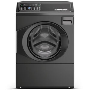 Speed Queen 27 in. 3.5 cu. ft. Front Load Washer with Pet Plus Flea Cycle & Sanitize with Oxi - Matte Black - RIGHT DOOR HINGE (not reversible), Matte Black, hires
