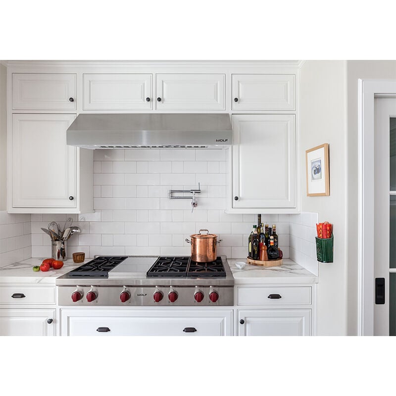 Wolf 48 in. Ducted Canopy Pro Style Style Range Hood with 3 LED Lights - Stainless Steel, , hires