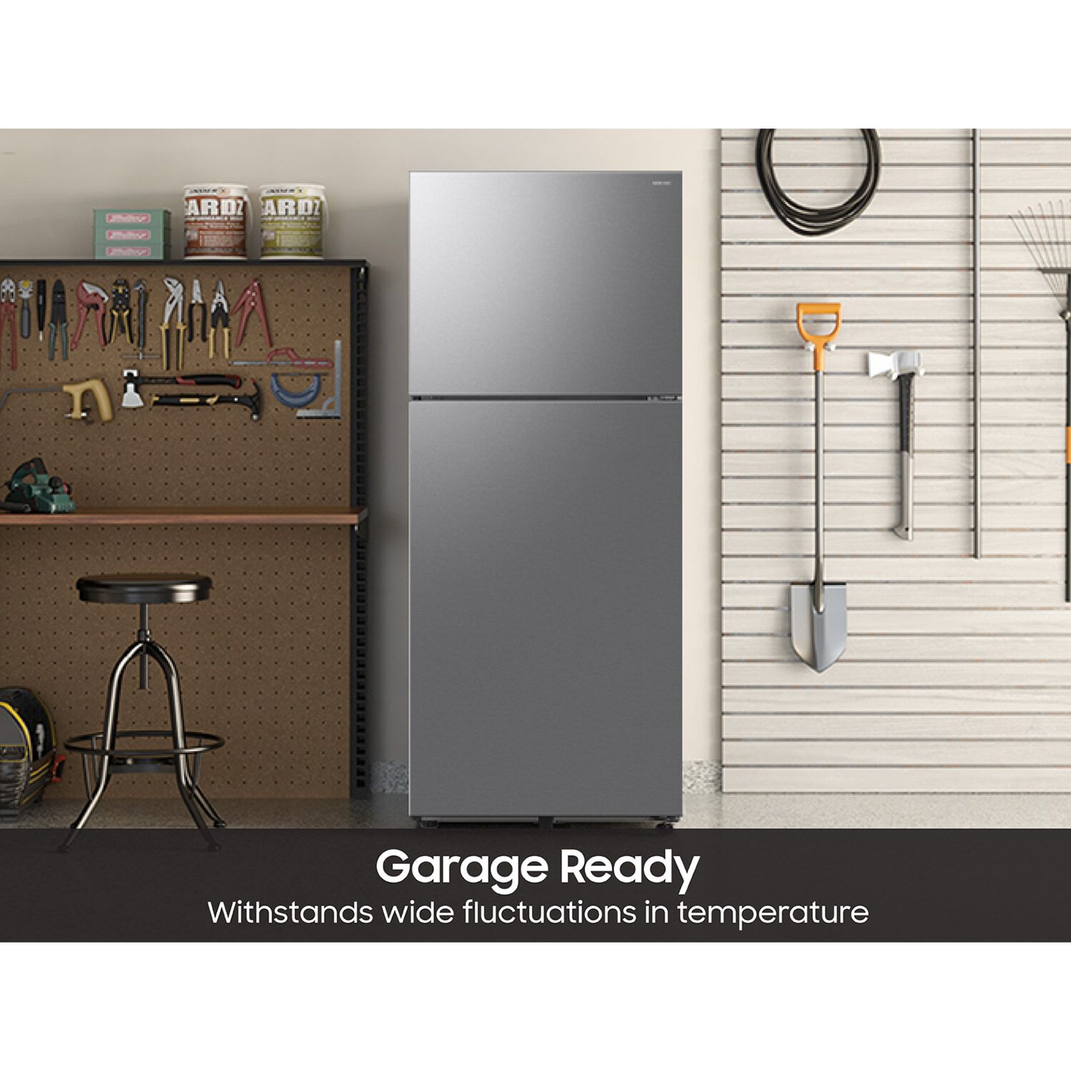 Samsung 28 in. 17.5 cu. ft. Smart Garage-Ready Top Freezer