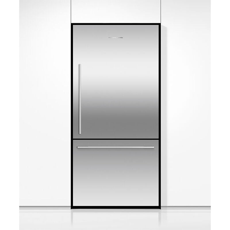 Fisher & Paykel Series 5 31 in. 17.1 cu. ft. Smart Counter Depth Bottom Freezer Refrigerator with Ice Maker - Stainless Steel, , hires