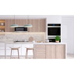 Sharp 30 in. 10 cu. ft. Top Control Electric Double Wall Oven with True European Convection - Stainless Steel, , hires