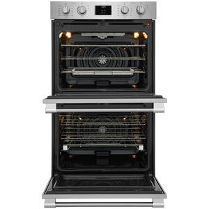 Frigidaire Professional 30 in. 10.6 cu. ft. Top Control Electric Double Wall Oven with True European Convection - Stainless Steel, , hires