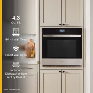 Whirlpool 27 in. 4.3 cu. ft. Smart Electric Single Wall Oven with True European Convection - Fingerprint Resistant Stainless, , hires