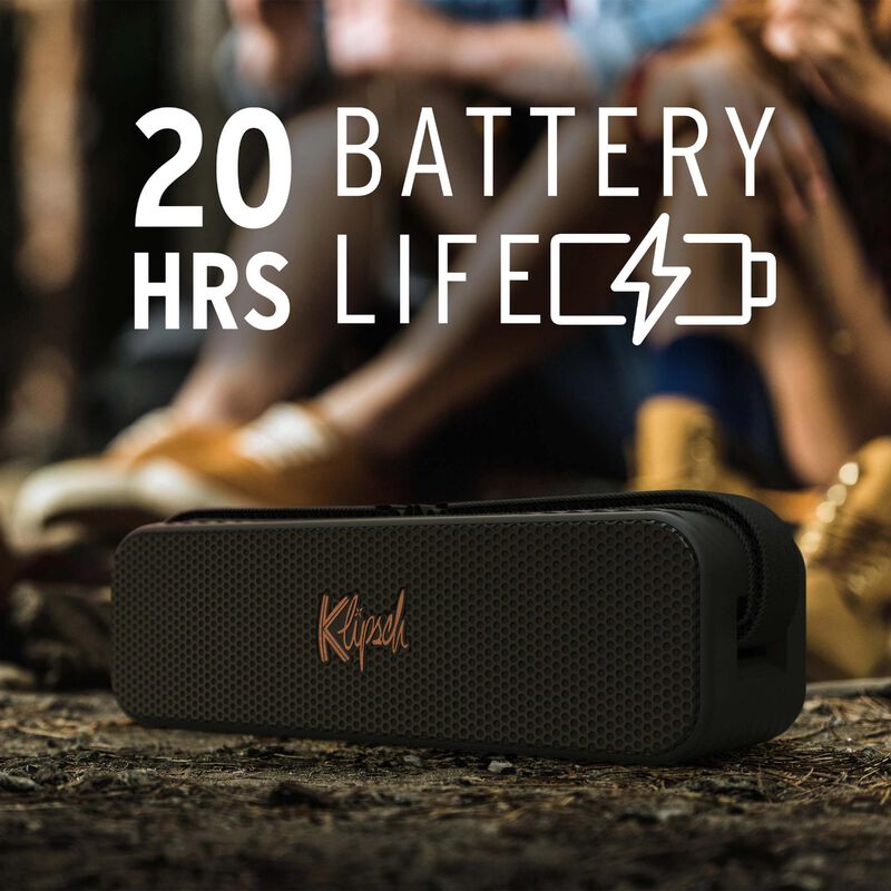 Klipsch Detroit Portable Bluetooth Speaker - Black, , hires