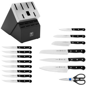 Henckels Solution 16-pc Self-Sharpening Knife Block Set - Black, , hires