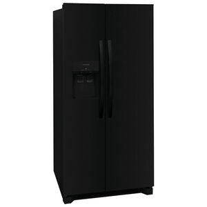 Frigidaire 33 in. 22.3 cu. ft. Side by Side Refrigerator with Ice & Water Dispenser - Black, Black, hires