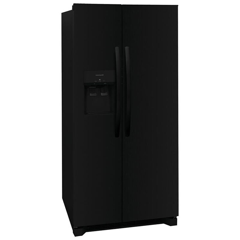 Frigidaire 33 in. 22.3 cu. ft. Side by Side Refrigerator with Ice & Water Dispenser - Black, Black, hires