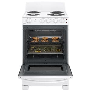 Hotpoint 24 in. 2.9 cu. ft. Electric Range with Coil Burners - White, , hires