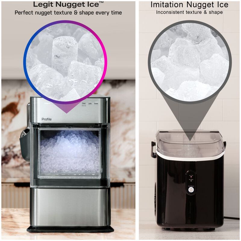 GE Profile 11 in. Smart Ice Maker with 3 lb. Ice Storage, Auto Defrost & Digital Control - Carbon Black, , hires