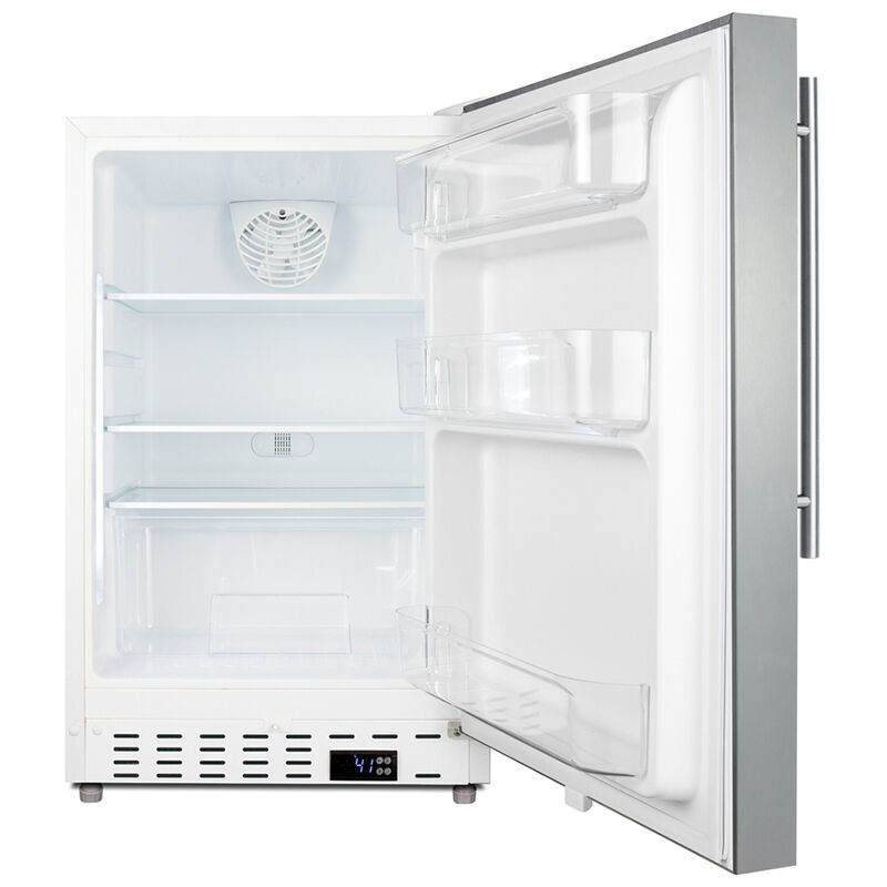 Summit 21 in. 3.5 cu. ft. Undercounter Refrigerator - Stainless Steel, , hires