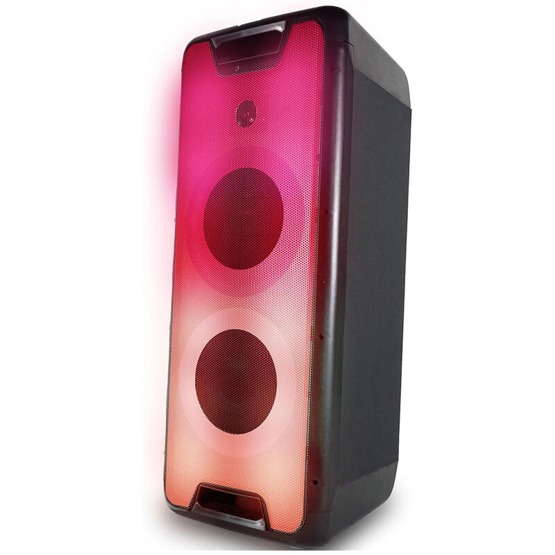 Gemini Dual 8" Bluetooth Speaker System with LED Party Lighting - Black, , hires