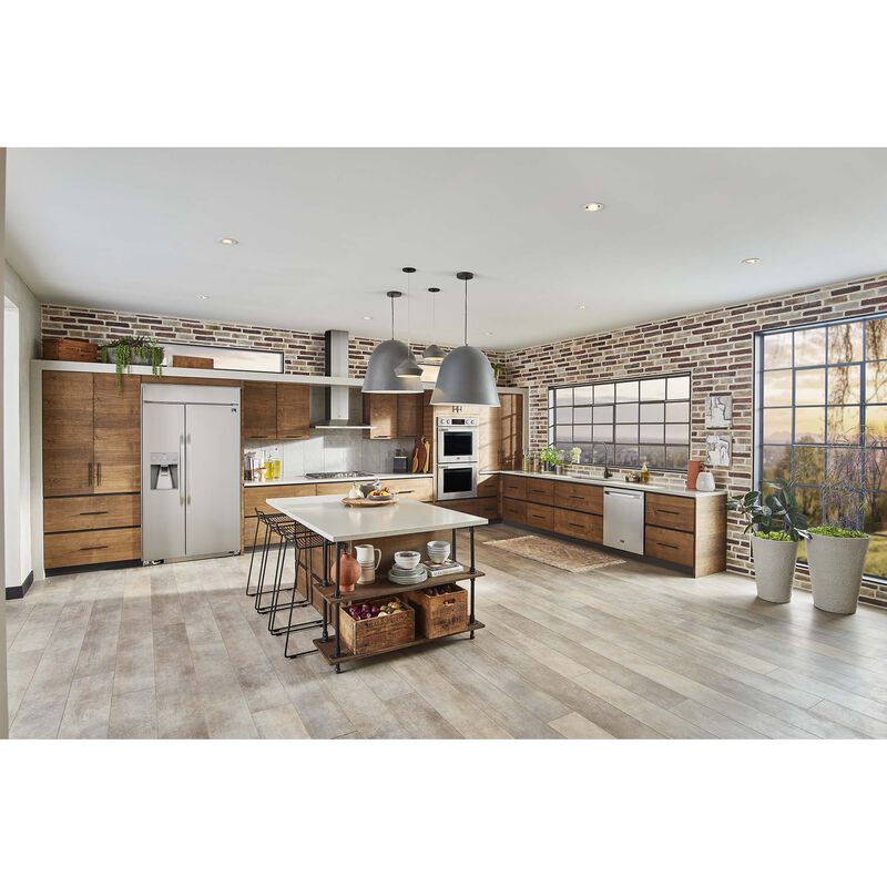 LG Studio 36 in. Smart Ducted Chimney Style Range Hood with 600 CFM, 5 Fan Speeds & 1 LED Light - Stainless Steel, , hires