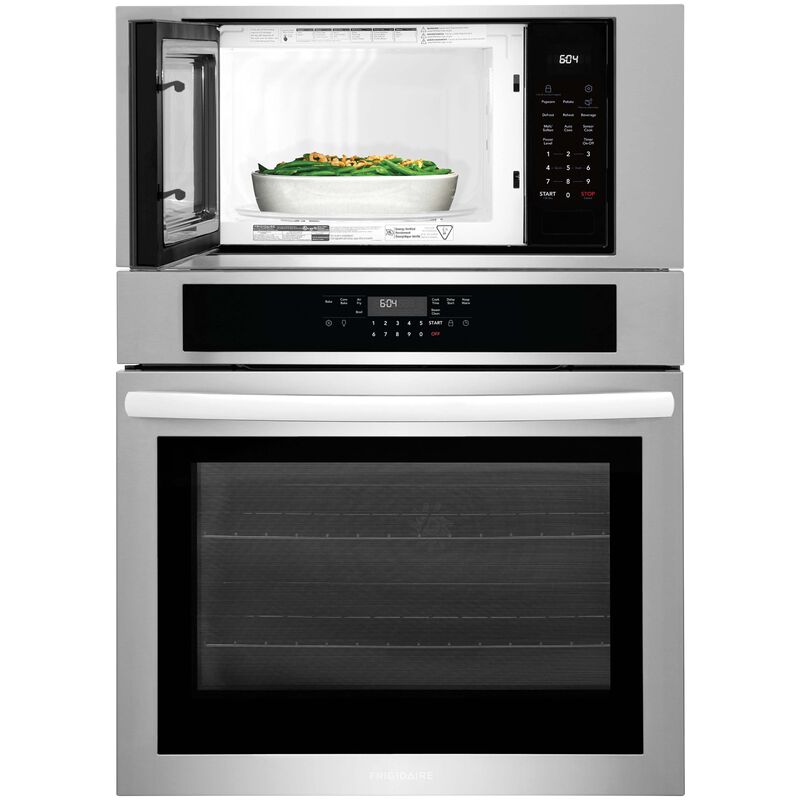 Frigidaire 30 in. 6.9 cu. ft. Electric Microwave/Wall Oven Combo with Standard Convection & Sensor Cooking - Stainless Steel, , hires