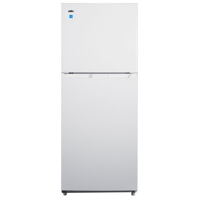 Summit 24 in. 10.1 cu. ft. Left-Hinged Top Freezer Refrigerator - White | FF1088WLHD