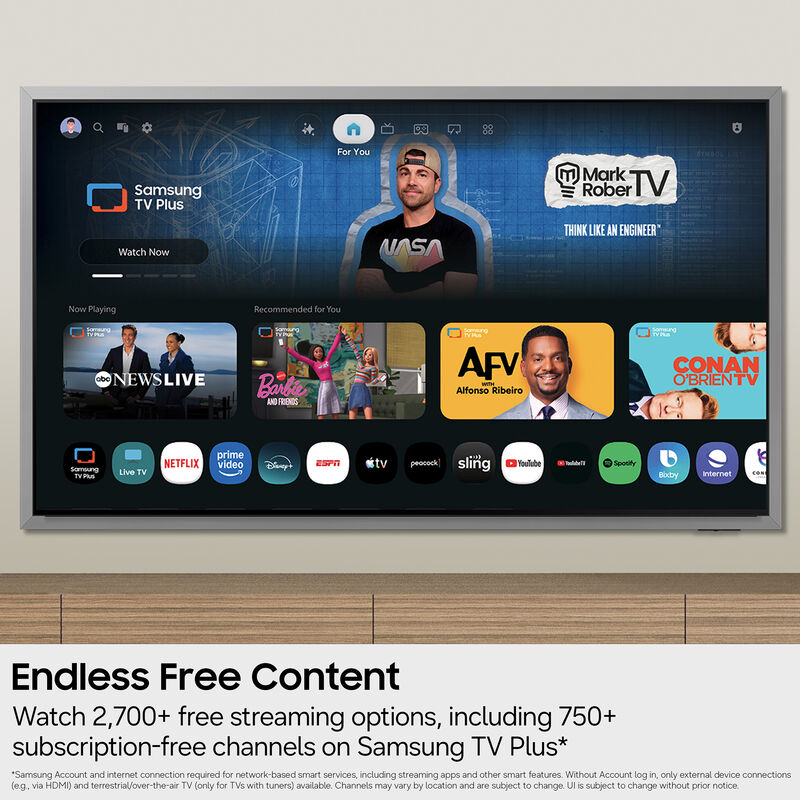 Samsung - 43" Class M70H Mini LED 4K UHD Smart Tizen TV, , hires