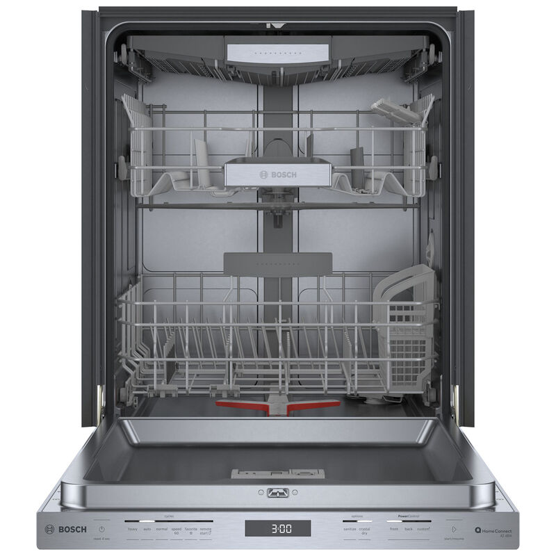 Bosch 800 Series 24 in. Top Control Smart Dishwasher with 42 dBa Sound Level, 3rd-Rack, CrystalDry & Pocket - Stainless Steel, Stainless Steel, hires