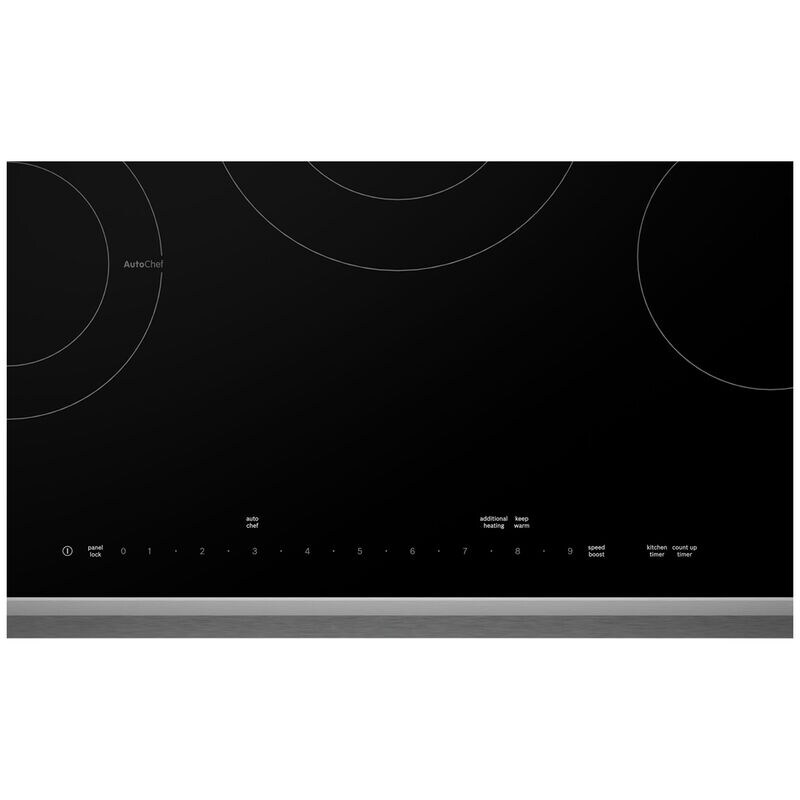 Bosch Benchmark Series 30 in. 5-Burner Electric Cooktop with Simmer Burner & Power Burner - Black with Stainless Steel, , hires
