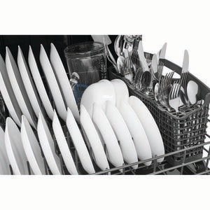 Frigidaire Gallery 24 in. Top Control Dishwasher with 52 dBa Sound Level & Pocket - Stainless Steel, Stainless Steel, hires