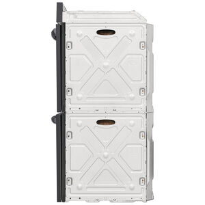 Frigidaire Gallery 30 in. 10.6 cu. ft. Top Control SteamElectric Double Wall Oven with True European Convection - Black Stainless, Black Stainless, hires