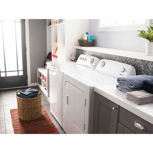 Amana 29 in. 6.5 cu. ft. Electric Dryer with Wrinkle Prevent Option - White, , hires