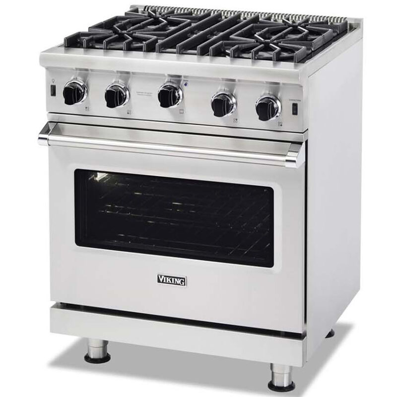 Viking 5 Series 30 in. 4 cu. ft. Standard Convection Gas Range with Open Burners - Stainless Steel, , hires