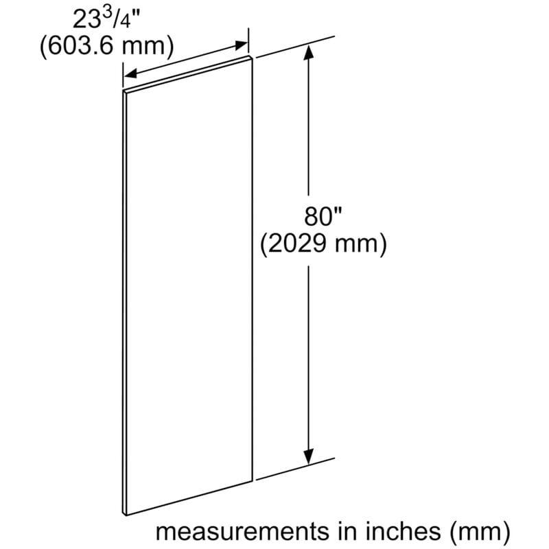 Thermador 24 in. Door Panel for Refrigerators - Stainless Steel, , hires