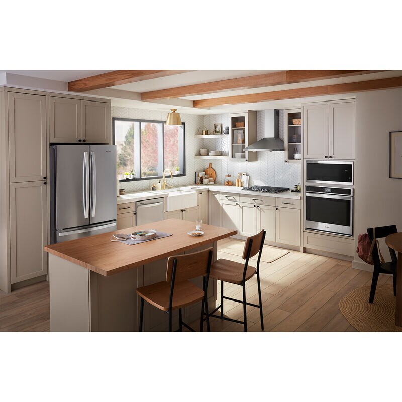 Whirlpool 30 in. 1.1 cu. ft. 1000W Low Profile Built-In Microwave - Stainless Steel, , hires