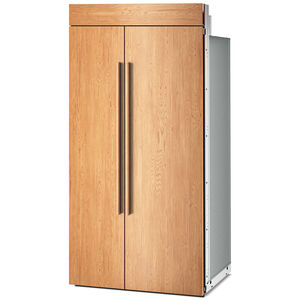 KitchenAid 42 in. 25.5 cu. ft. Built-In Counter Depth Side-by-Side Refrigerator with Ice Maker - Custom Panel Ready, Custom Panel Required, hires